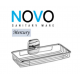 Σπογγοθήκη Μπάνιου Ορειχάλκινη Χρωμέ Mercury Novo Viospiral 24-07218 με Ροζέτα Σπογγοθήκη Μπάνιου Ορειχάλκινη Χρωμέ Mercury Novo Viospiral 24-07218 με Ροζέτα